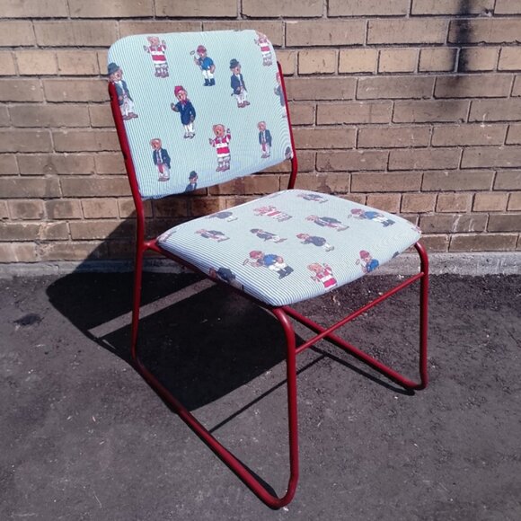 Polo Ralph Lauren Other - Vintage 90s Ralph Lauren Polo Bear Upholstered Stack Chair – One of a Kind